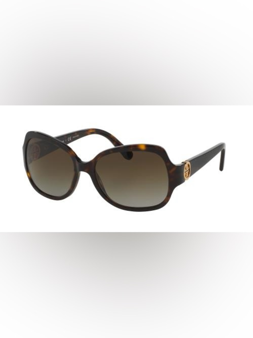 New Tory Burch TY 7059  Tortoiseshell Frame Sunglasses Polarized Brown Gradient